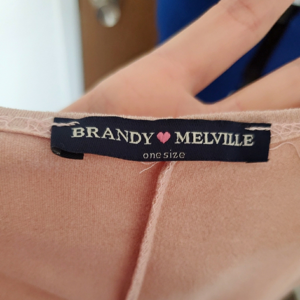 Pale Rose Suede Brandy Melville Dress